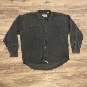 Levis Faded 90s Denim Shirt in Faded Grey - XL